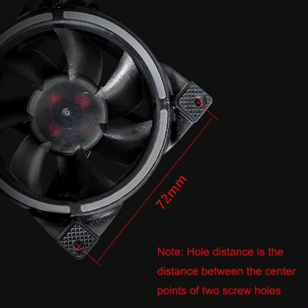 MF8025 Magnetic Suspension FDB Dynamic Pressure Bearing 4pin PWM Chassis Fan, Style: Non-luminous (White)