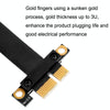 PCI-E 3.0 1X 90 Degrees Graphics Card / Wireless Network Card Extension Cable, Cable Length: 40cm