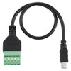 Mini 5 Pin Male to 5 Pin Pluggable Terminals Solder-free USB Connector Solderless Connection Adapter Cable, Length: 30cm