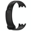 For Xiaomi Mi Band 8 Solid Color Silicone Plug Replacement Watch Band(Black)