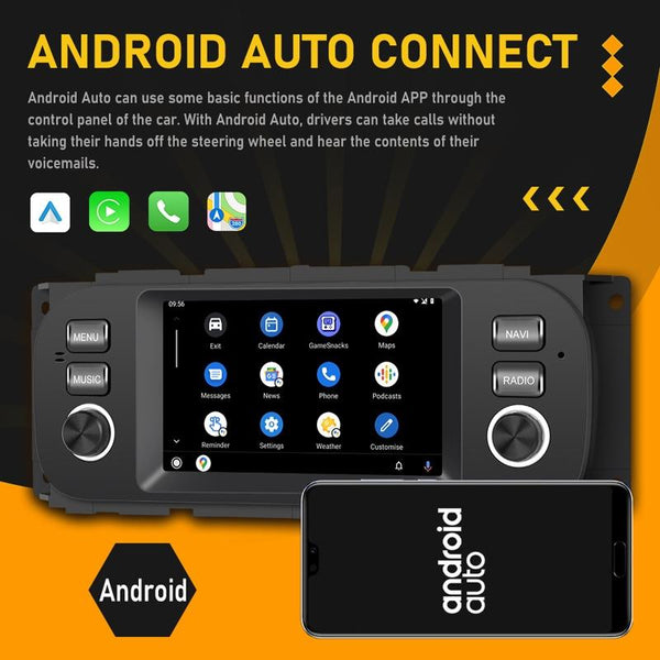 For Para Jeep Grand Cherokee 1999-2004 Carplay Android Navigation All-In-One Monitor With Large Screen(Standard)