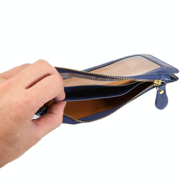 Universal Crazy Horse Texture Touch Screen Wallet Style PU Leather Shoulder Bag for Galaxy Note 8 & Mega 6.3, Huawei Mate 8 / Mate 7, etc. 6.3 inch Below(Dark Blue)