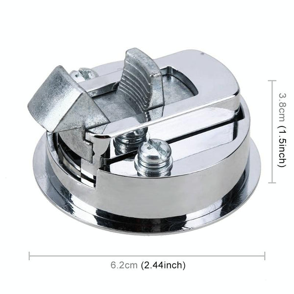 RV / Yacht / Washroom Door Catch Latch Release Cupboard Door Stop Drawer Cabinet Locker, with Key(Silver)