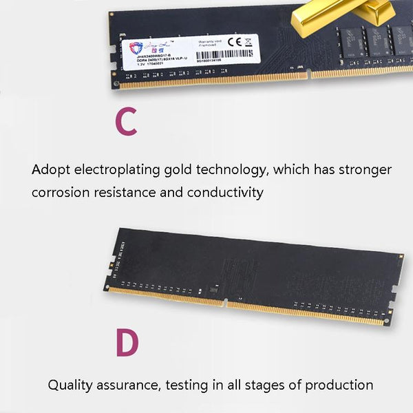 JingHai PC4 DDR4 16G Single Strip Desktop Memory(2666MHz)