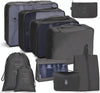 10 In 1 Travel Storage Bag Set Folding Storage Bag( Black)