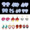 Halloween DIY Earrings Mould Pendant Decoration Silicone Mould, Style: 5779(White)