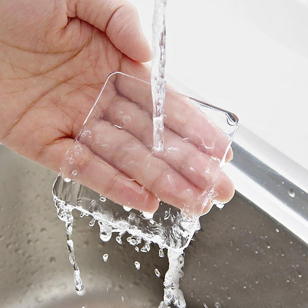4 PCS Transparent Washing Machine Silicone Pad Anti Vibration Non-Slip Mat Shock Absorbing Pad(70x70mm)