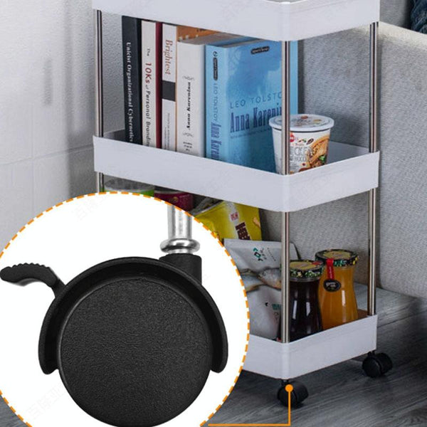 10pcs Swivel Furniture Casters Office Chair Baby Crib Sofa Wheel, Spec: 1.5 Inch Without Brake