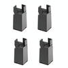 4pcs/set Adjustable Furniture Heightening Feet Pad, Size: 100mm High(Black Clip Chair Foot For 22-42mm)