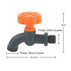 Outdoor Garden Connector Courtyard Valve Switch Faucet, Specification: Faucet Set+6 Points Glue-coated Quick Connector