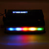 XUYUAN 3000W Car Inverter LED Colorful Atmosphere Light 4USB Charging Converter, UK Plug, Specification: 12V-220V