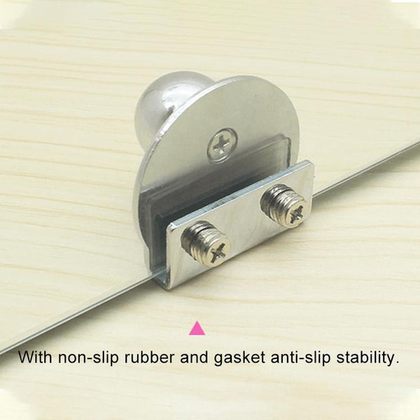 Zinc Alloy Bright Open Hole Free Glass Cabinet Door Handle, Size: L