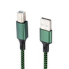 USB 2.0 to Square Port A/B Printer Adapter Cable, Length:0.5m(Green)