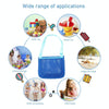 Children Shell Collection Bag Beach Toys Organizer Storage Bag(Yellow Dark Blue)
