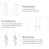 S925 Sterling Silver Simple Style Long Leaves Women Earrings