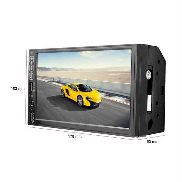 A2821 Car 7 inch Screen HD MP5 Player, Support Bluetooth / FM with Remote Control, Style:Standard + 4LEDs Light Camera