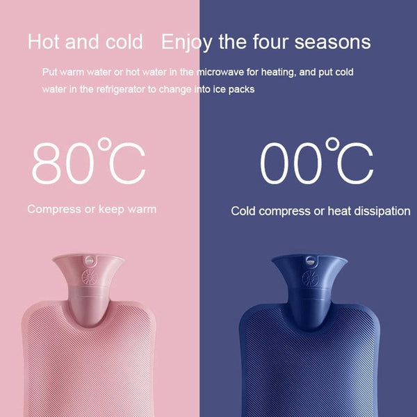 Large Explosion-proof Water-injected PVC Warm Water Bag, Spec: 1000ml (Bean Green)