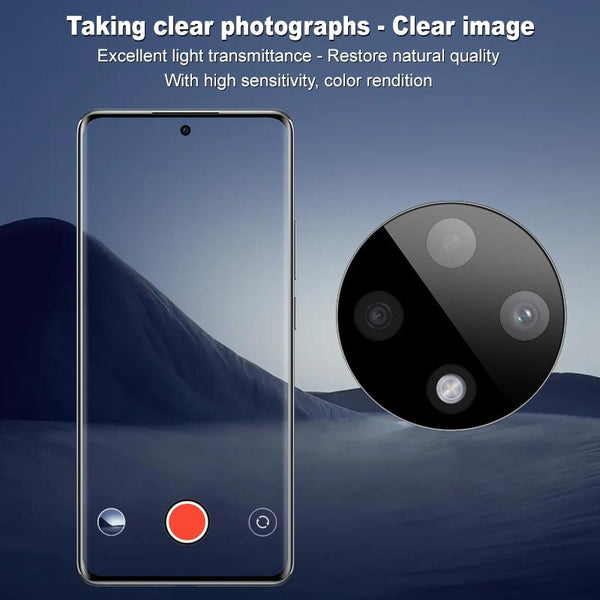 For OPPO A3 Pro 5G imak Black Version HD Glass Rear Camera Lens Film, Self-positioning Version
