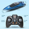 Children 2.4G Mini Remote Control Boat Summer Water Play Electrical Submarine Boys Toys(Blue)