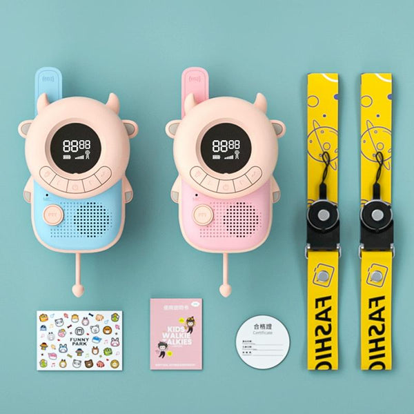 K22 Children Voice Transmission Walkie-Talkie Handheld Wireless Communication Outdoor Parent-Child Interactive Educational Toys, Style: Without Battery(Bee)