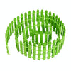 90cm Miniature Wooden Fence DIY Fairy Garden Mini Landscape Ornament(Green)