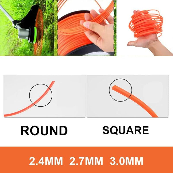 3.0mm Square 3LB Line Shaft Grass Rope Nylon Cutting Grass Rope