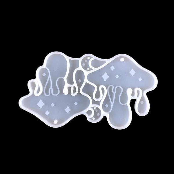 Halloween DIY Earrings Mould Pendant Decoration Silicone Mould, Style: 5778(White)