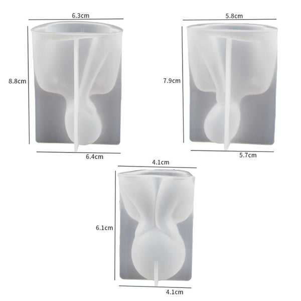 Silicone 3D Family Thinker Resin Mold for Candle Soap Epoxy Resin Art Craft Making, Spec: Father