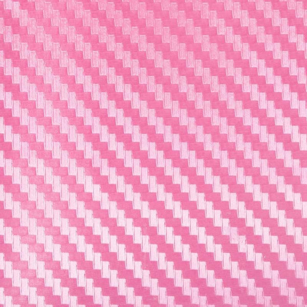 Car Decorative 3D Carbon Fiber PVC Sticker, Size: 152cm x 50cm(Pink)