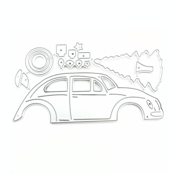 Car Christmas Tree Metal Paper Art Leather Cutting Die