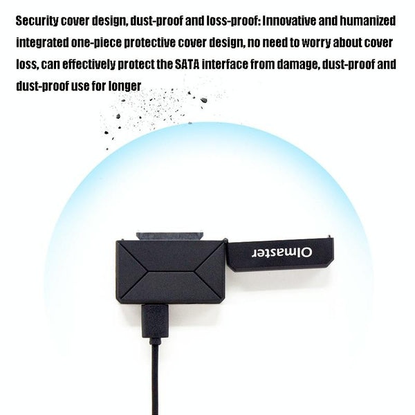 Olmaster External Notebook Hard Drive Adapter Cable Easy Drive Cable USB3.0 to SATA Converter, Style:Hard Disk Dedicated, Size:3.5 Inch (US Plug)