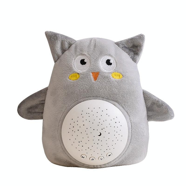 Kids Soft Toys Stuffed Plush Toys With Music & Stars Projector Light(Owl)