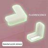 10 PCS Luminous Anti-bump Corner Transparent Coffee Table Corner Protector,Style: L-shape