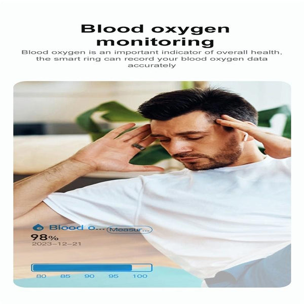 R02 SIZE 11 Smart Ring, Support Heart Rate / Blood Oxygen / Sleep Monitoring / Multiple Sports Modes(Gold)