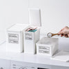 Household Laundry Detergent Storage Box Small Things Storage Organizer With Dust Cover, Specification: Medium