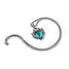 1926 Retro Demon Eyes Men Titanium Steel Necklace, Style: Pendant+3x55cm Matching Chain
