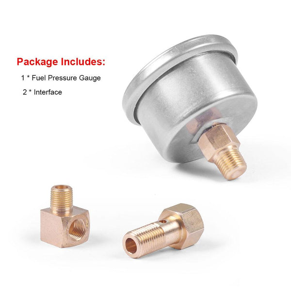 For Honda Civic Car Modification Fuel Pressure Gauge 0-100PSI(Red)