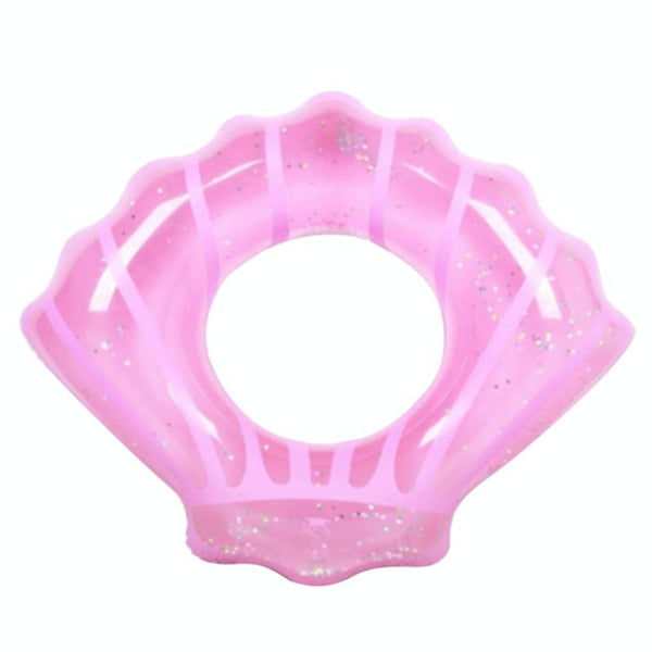 Shell Shape Inflatable Swimming Ring Lifesaving Ring Axillary Ring, Size: S,70x80cm(Pink)
