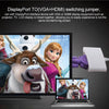 Mini DisplayPort Male to HDMI + VGA + DVI Female Adapter Converter Cable for Mac Book Pro Air, Cable Length: 17cm(White)
