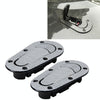 A Pair Car Carbon Fiber Cover Lock Modified Hood Lock General Racing Car Cover Lock(Carbon Grey)