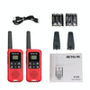 1 Pair RETEVIS RT49B 0.5W US Frequency 462.5500-467.7125MHz 22CHS FRS Two Way Radio Handheld Walkie Talkie, US Plug(Red)