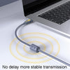 JINGHUA U110 USB2.0 Male To Male Cable Copper Data Cable With Magnetic Ring, Size: 3m(Gray)