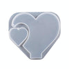 DIY Glue Double Heart-Shaped Hanging Photo Frame Display Stand Silicone Mold, Spec: Heart