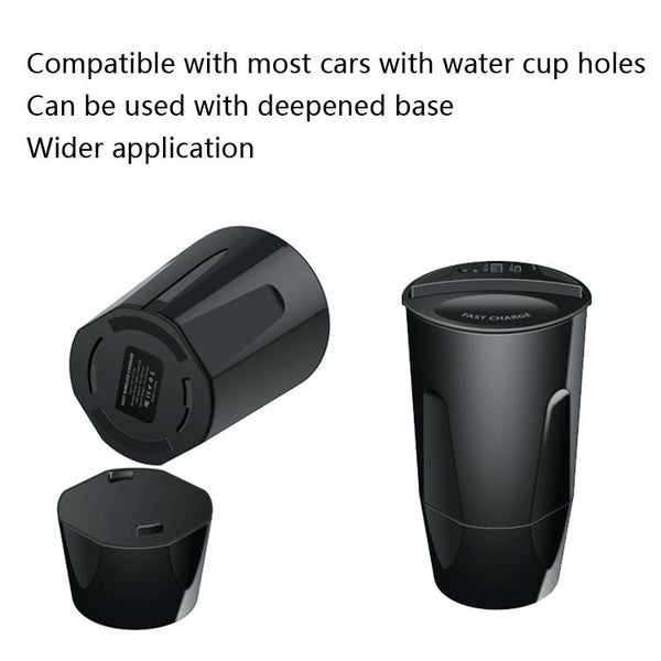 Car Cup 4 In 1 Wireless Charger Support 15W/10W/7.5W/5W Wireless Charging(X13)