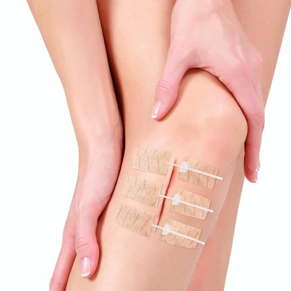 Non-woven Elastic Tape Bandage Patch Two Way Zipper Skin Latch Pull Tight Self-Adhesive Bandage Patch, Color: White 3 Buckles