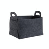 Home Clutter Felt Folding Storage Baskets, Size: Medium(Grey)