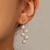 E2109-11 Five Small Pearls Baroque Earrings Pearl Ear Clip Women Without Ear Piercing