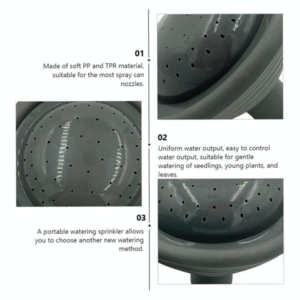 9 x 6.5cm Agricultural Plastic Watering Sprinkler Nozzle Small Spraying Nursery Gardening Tools(Gray)