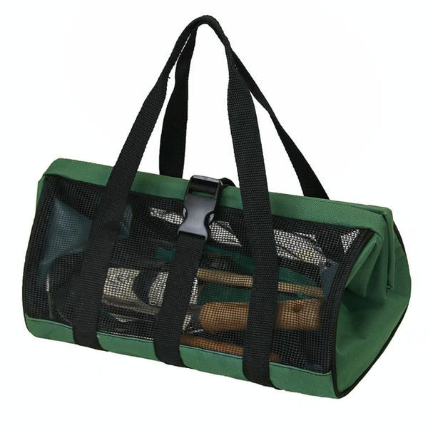 Multifunctional Breathable Portable Garden Tool Bag Fishing Gear Storage Bag(Dark Green)