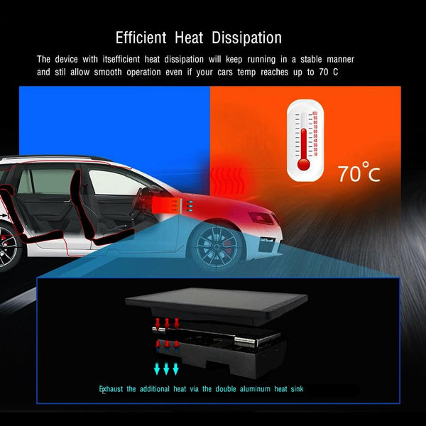 A3012 9 Inch Android Navigation CarPlay 1+32G Dual-Spindle Universal Central Control Screen Car Navigator Reversing Video Player(Standard+AHD Camera)